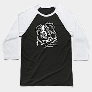 Australian Shepherd Aussie dog lover portrait Baseball T-Shirt